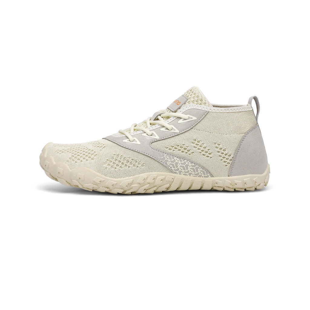 Pantof barefoot BareStep Smart Beige, profil lateral și talpă cu aderență îmbunătățită