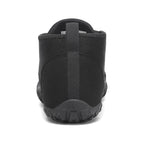 Pantof barefoot negru BareStep Smart Black, vedere din spate și detaliu călcâi