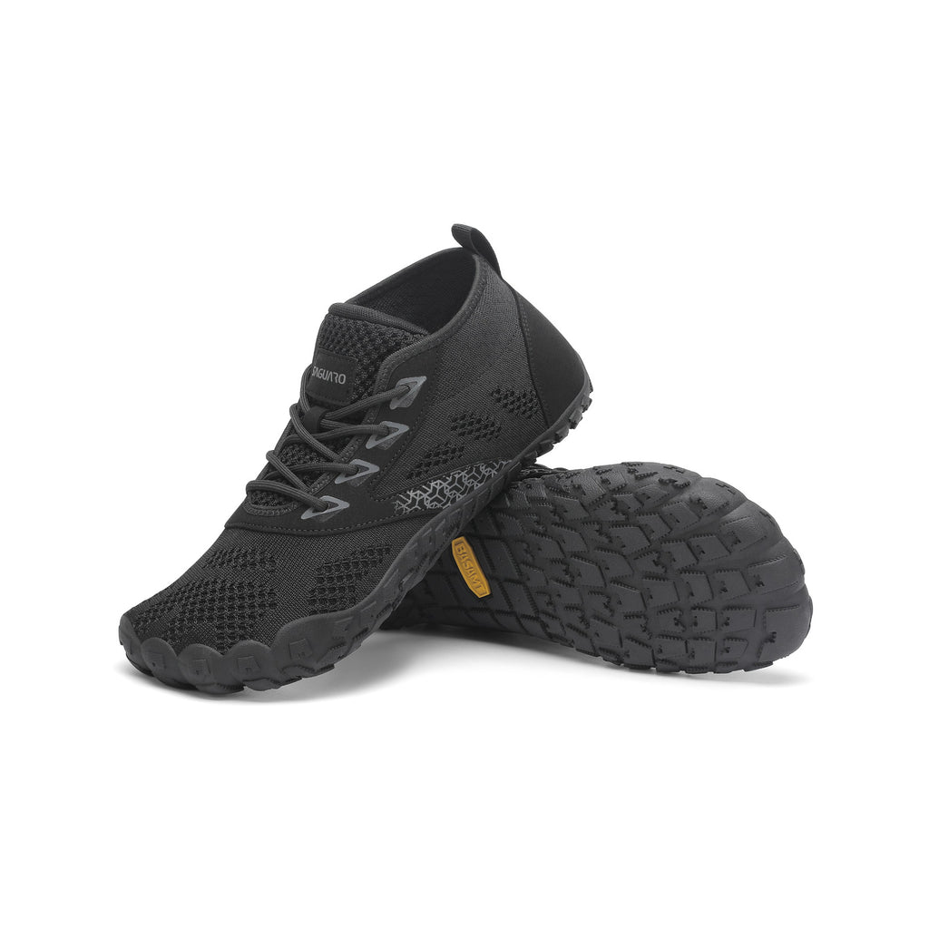 Pantofi barefoot negri BareStep Smart Black, design versatil pentru oraș și outdoor ușor