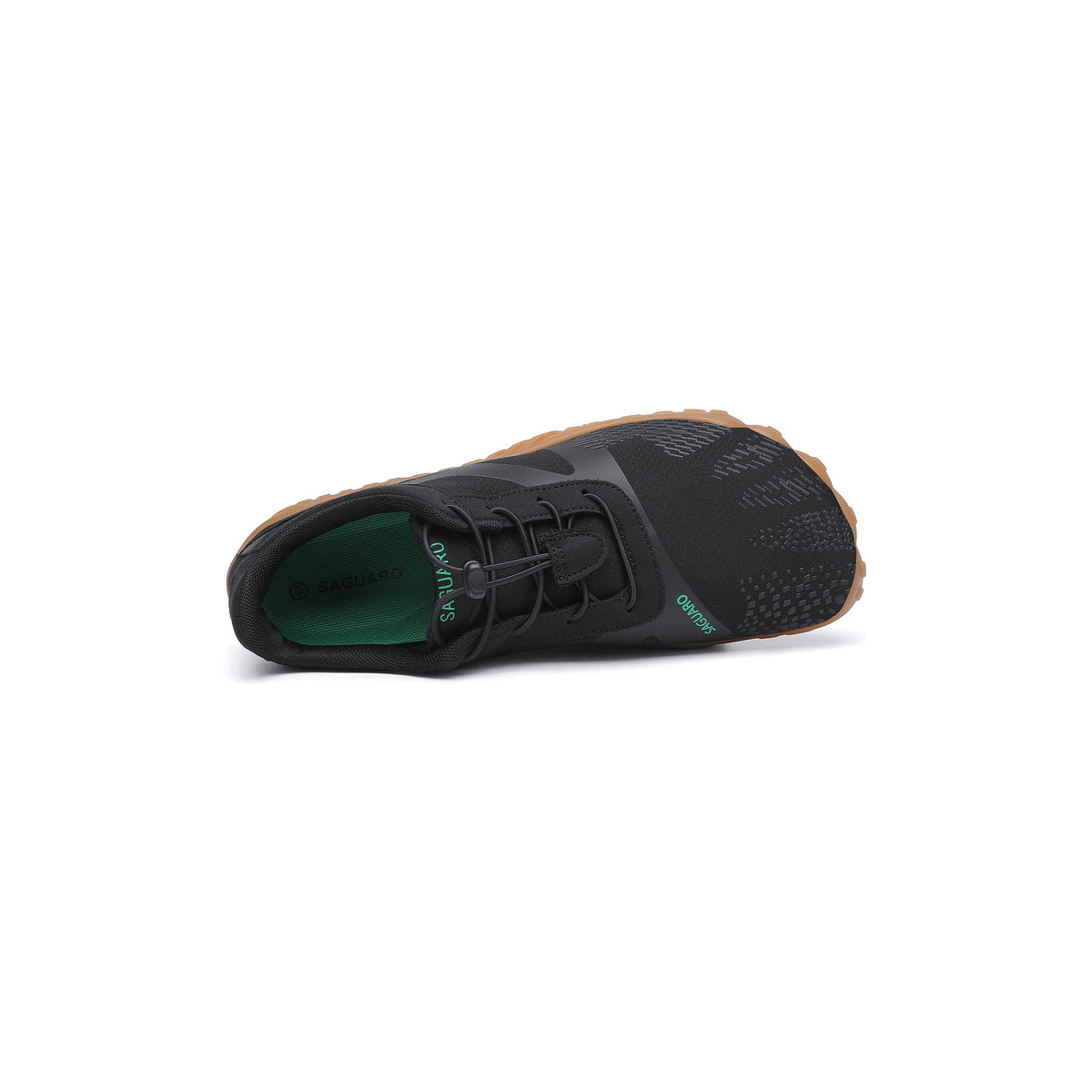 Pantof barefoot BareStep Vitality Khaki, vedere de sus și sistem rapid de ajustare