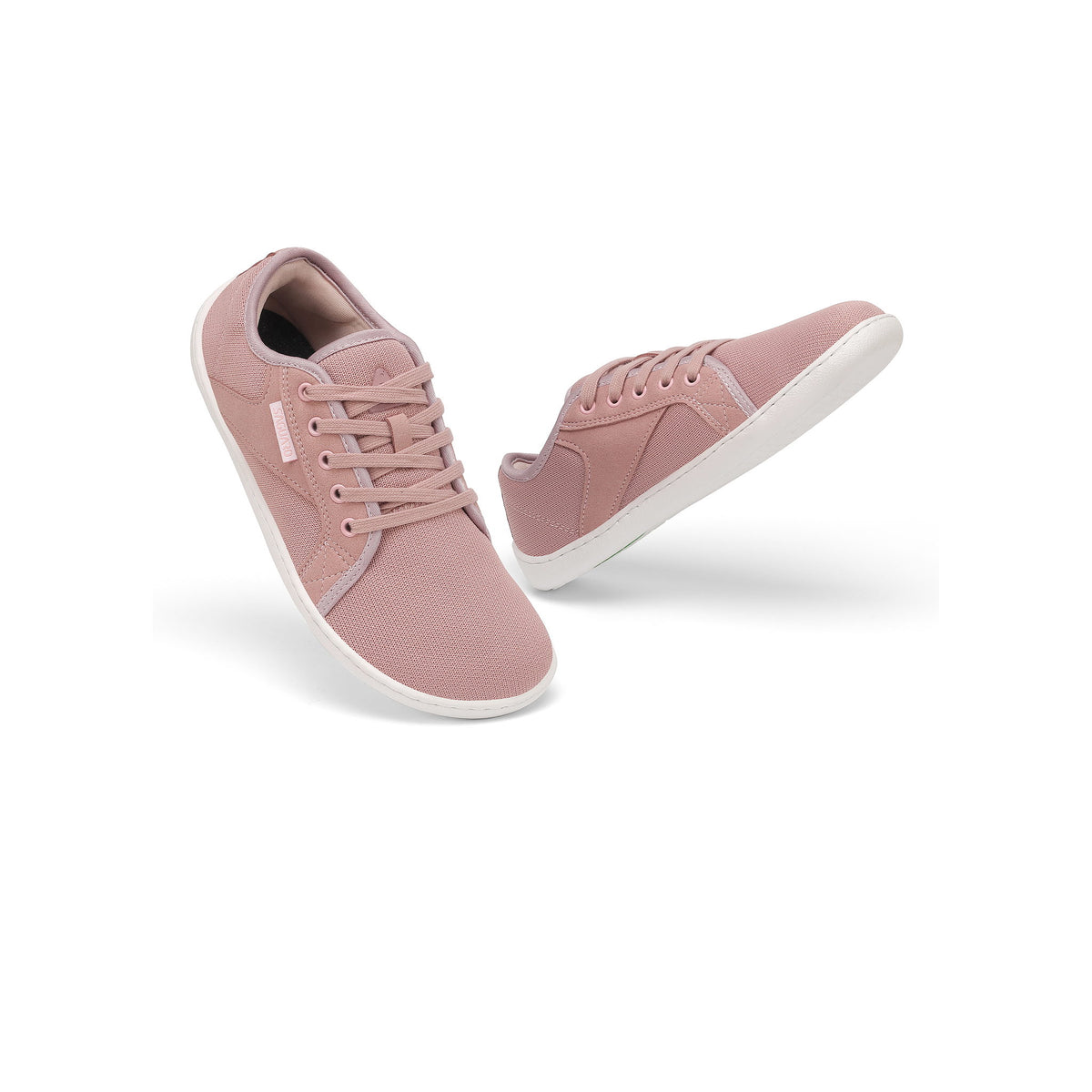 Pantofi barefoot roz BareStep Bloom Pink, vedere frontală și laterală