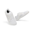 BareStep Bloom White, pantofi barefoot albi cu design minimalist și talpă flexibilă