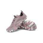 BareStep Grace Rosy, pantofi barefoot roz cu talpă din cauciuc și design sportiv