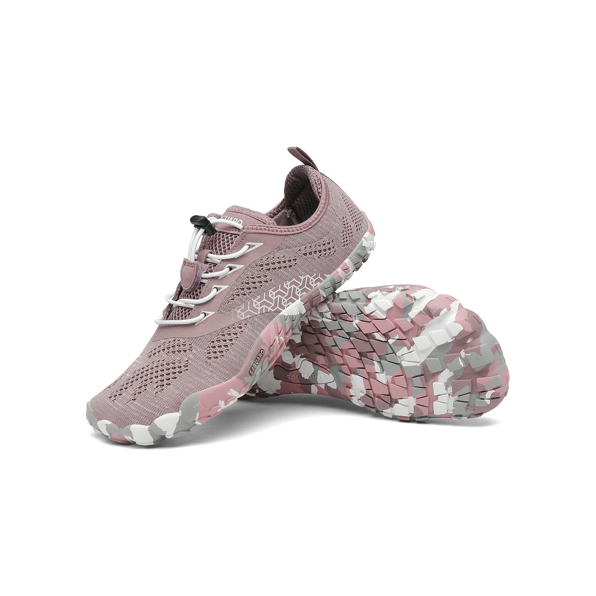 BareStep Grace Rosy, pantofi barefoot roz cu talpă din cauciuc și design sportiv
