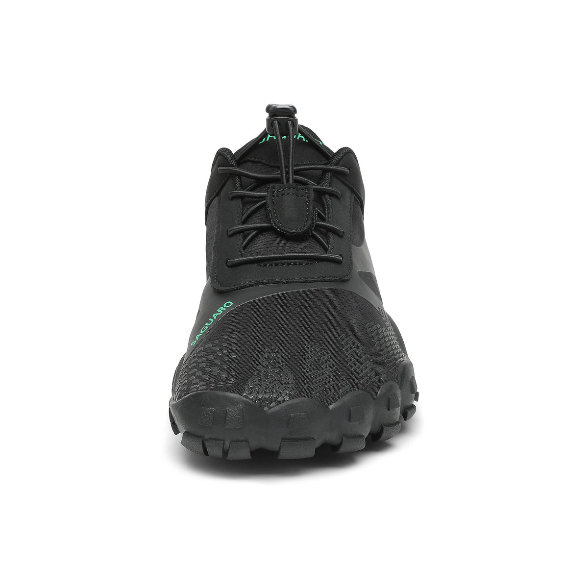 Pantof barefoot negru BareStep Vitality Black, vedere frontală și spațiu generos pentru degete