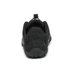 Pantof barefoot BareStep Vitality Black, vedere din spate și detaliu călcâi